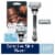 Gillette SkinGuard Men's Premium 2-Blade Razor + Razor Blade Refill Cartridges Perspective: front