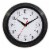 Equity Basics Analog Quartz Wall Clock - Black Perspective: front