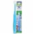 Brilliant Baby Toothbrush for Ages 4-24 Months for First Teeth, Round Head, Blue Perspective: front