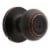 Atlas Oil Rubbed Bronze Entry Ball Door Knob Perspective: front