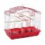 Cockatiel Flight Bird Cage- Red/White Perspective: front