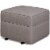 Namesake Classic Willa Alden Gliding Ottoman in Gray Tweed Perspective: front