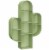 Babyletto Cactus Bookcase in Sage Green Perspective: front