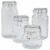 Tabletops Unlimted Mason Clamp Jar Boxed Set Perspective: front