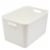 Tabletops Unlimited Large Storage Basket - White Perspective: front