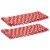 Tabletops Unlimited Gallery Americana S/2 Cotton Twill Kitchen Towels - Red Perspective: front