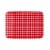 Tabletops Unlimited Gallery Americana Melamine Serve Tray - Red Gingham Perspective: front