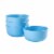 Tabletops Unlimited Gallery Recycled Plastic Cereal Bowls - Sky Blue Perspective: front