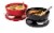 Tabletops Unlimited Infuse Ramen Bowl Set - Black/Red Perspective: front