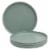 Smart Planet Lacey Green Recycled 4-Piece Dinner Plate Set Perspective: front