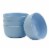 Tabletops Unlimited Smart Planet Lacey Recycled Plastic 6-Inch Cereal Bowls Set - Periwinkle Perspective: front