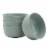 Tabletops Unlimited Smart Planet Lacey Recycled Plastic 6-Inch Cereal Bowls Set - Green Perspective: front