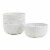 Tabletops Unlimited Smart Planet Lacey Recyclced Plastic 6-Inch Cereal Bowls Set - White Perspective: front