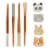 Tabletops Unlimited Playful Pals Chopsticks Perspective: front