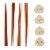 Infuse 12-Piece Dumplings Chopstick & Rest Set Perspective: front