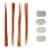 Tabletops Infuse Pad Print Chopstick & Rest Set Perspective: front