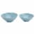 Infuse 2-Piece Nested Melamine Bowl Set - Light Blue Perspective: front