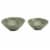 Infuse 2-Piece Nested Melamine Bowl Set - Green Perspective: front