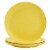 Smart Planet Yellow Bamboo Fiber Dinner Plates Perspective: front