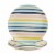 Smart Planet Striped Bamboo Fiber Salad Plates Perspective: front