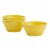 Smart Planet Yellow Bamboo Fiber Cereal Bowls Perspective: front