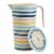 Smart Planet 1.8L Striped Bamboo Fiber Pitcher with Lid Perspective: front