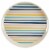 Smart Planet Striped Bamboo Fiber Round Serve Tray With Handles Perspective: front