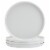 Tabletops Unlimited Smart Planet Recycled Plastic Dinner Plates - White Perspective: front
