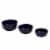 Mason Craft and More Stoneware Cafe Tibit Bowl Set - Navy Perspective: front