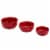 Tabletops Unlimited Mason Craft and More Stoneware Cafe Tidbit Bowl Set - Red Perspective: front