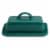 Tabletops Unlimited Mason Craft and More Stoneware Cafe Butter Dish - Teal Perspective: front