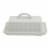 Tabletops Unlimited Mason Craft and More Stoneware Cafe Butter Dish - White Perspective: front