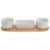 Tabletops Unlimited Mason Craft and More Stoneware Cafe Condiment Set - White Perspective: front