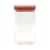 Tabletops Gallery 35.5 Ounce Medium Square Plastic Container – Bordeaux Perspective: front