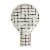 Tabletops Gallery Stoneware Spoon Rest - Grid Perspective: front