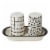 Tabletops Gallery Salt and Pepper Set- Dots/Grid Perspective: front