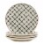 Tabletops Gallery Appetizer Plate Set - Grid Perspective: front