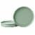 Smart Planet Recycled Plastic Dinner Plate Set - Green Perspective: front