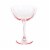 Tabletops Unlimited Coupe Glass Set - Pink Perspective: front