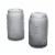 Tabletops Gallery Snowflake Soda Can Glass Set - Gray Perspective: front