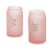 Tabletops Gallery 2 Piece Snowflake Soda Can Glass Set - Pink Perspective: front