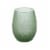 Tabletops Unlimited Snowflake Stemless Wine Glass Set - Green Perspective: front