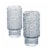 Tabletops Gallery 2 Piece Textured Glass Set - Gray Perspective: front