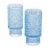 Tabletops Gallery 2 Piece Textured Glass Set - Blue Perspective: front