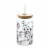 Tabletops Gallery 15.2 Oz Soda Can Glass Sipper - Clear/Dogs Perspective: front