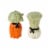 Tabletops Gallery Green Onion and Carrot Salt and Pepper Shakers Perspective: front