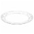 Tabletops Gallery Carrara Matte Melamine Oval Platter Perspective: front