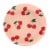 Tabletops Gallery Fruity Bamboo Melamine Salad Plate - Cherry Perspective: front