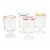 Infuse 4 Piece Stackable Glass Goblet Set Perspective: front