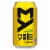 Mello Yello® Citrus Flavored Soda Can Perspective: front